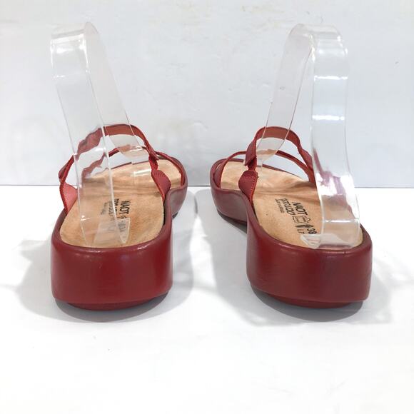 NAOT Red Leather Strappy Slide Sandals - Picture 6 of 9